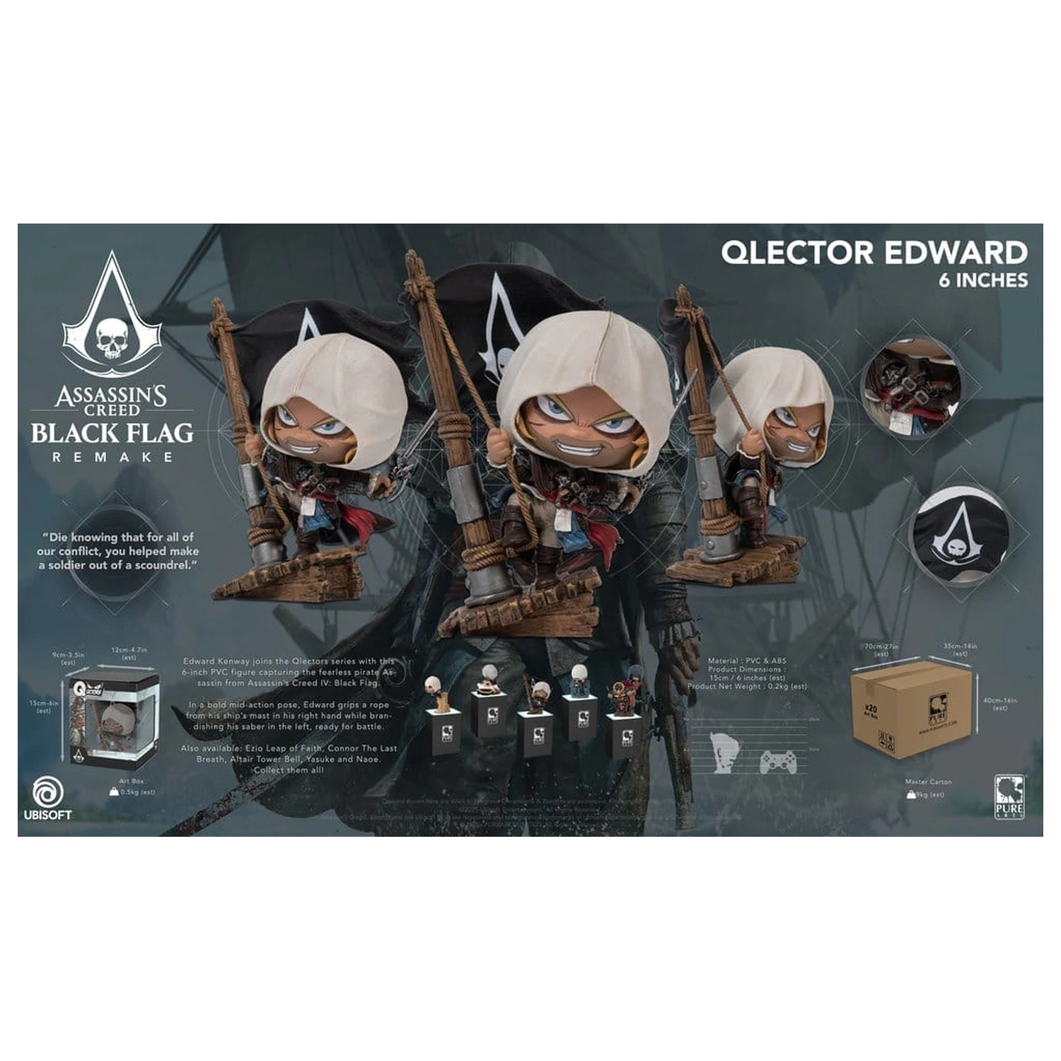 Assassin´s Creed Qlector Socha Edward produktová fotografia