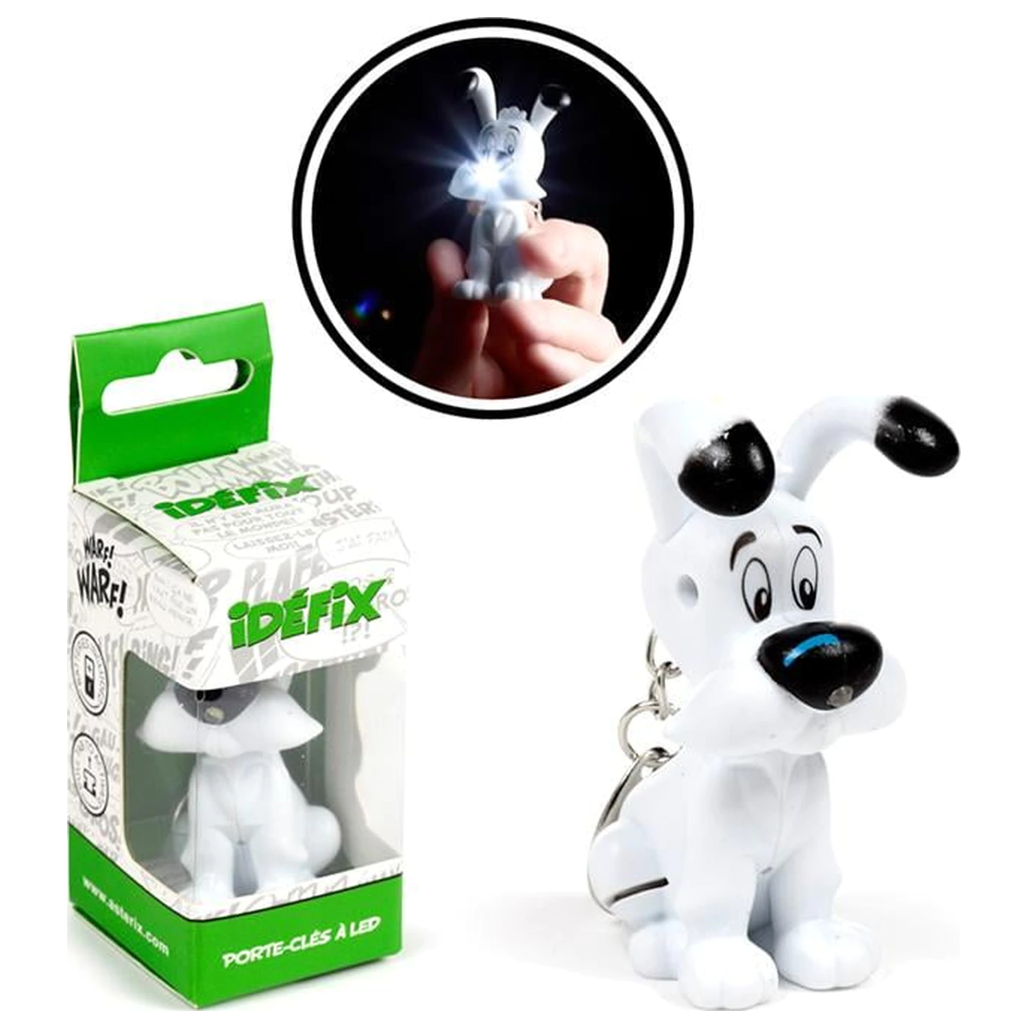 Asterix Dogmatix 3D svietiaca kľúčenka produktová fotografia