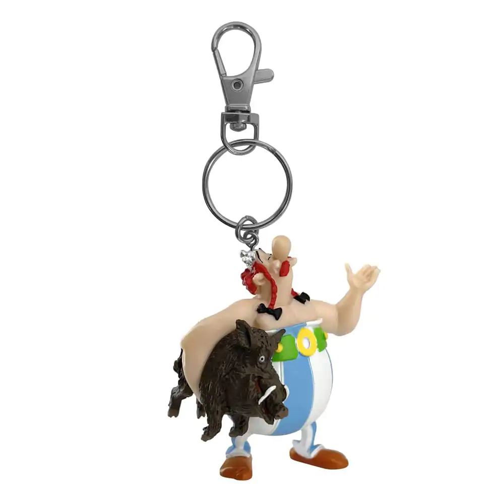 Kľúčenka Asterix Obelix nesúci diviaka 14 cm produktová fotografia