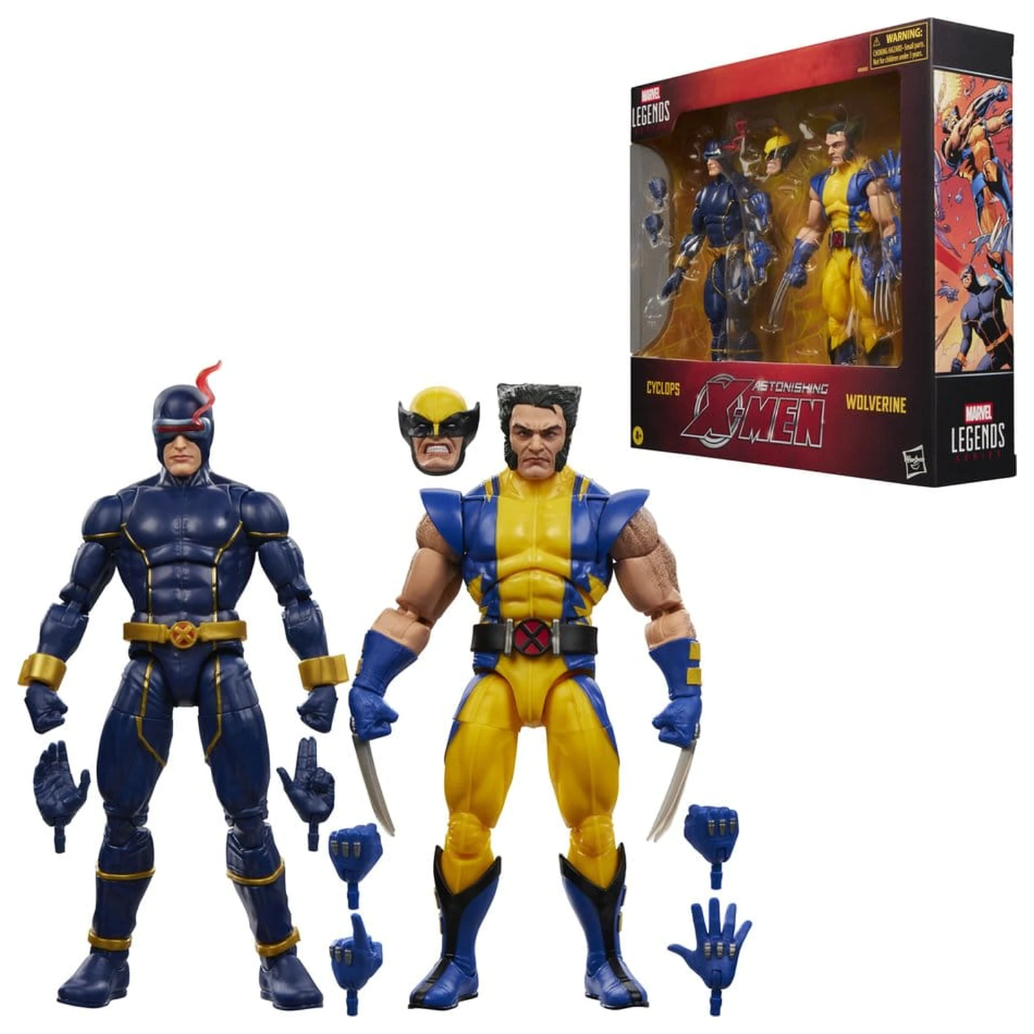 Astonishing X-Men Marvel Legends akčné figúrky 2-balenie Cyclops & Wolverine 15 cm produktová fotografia