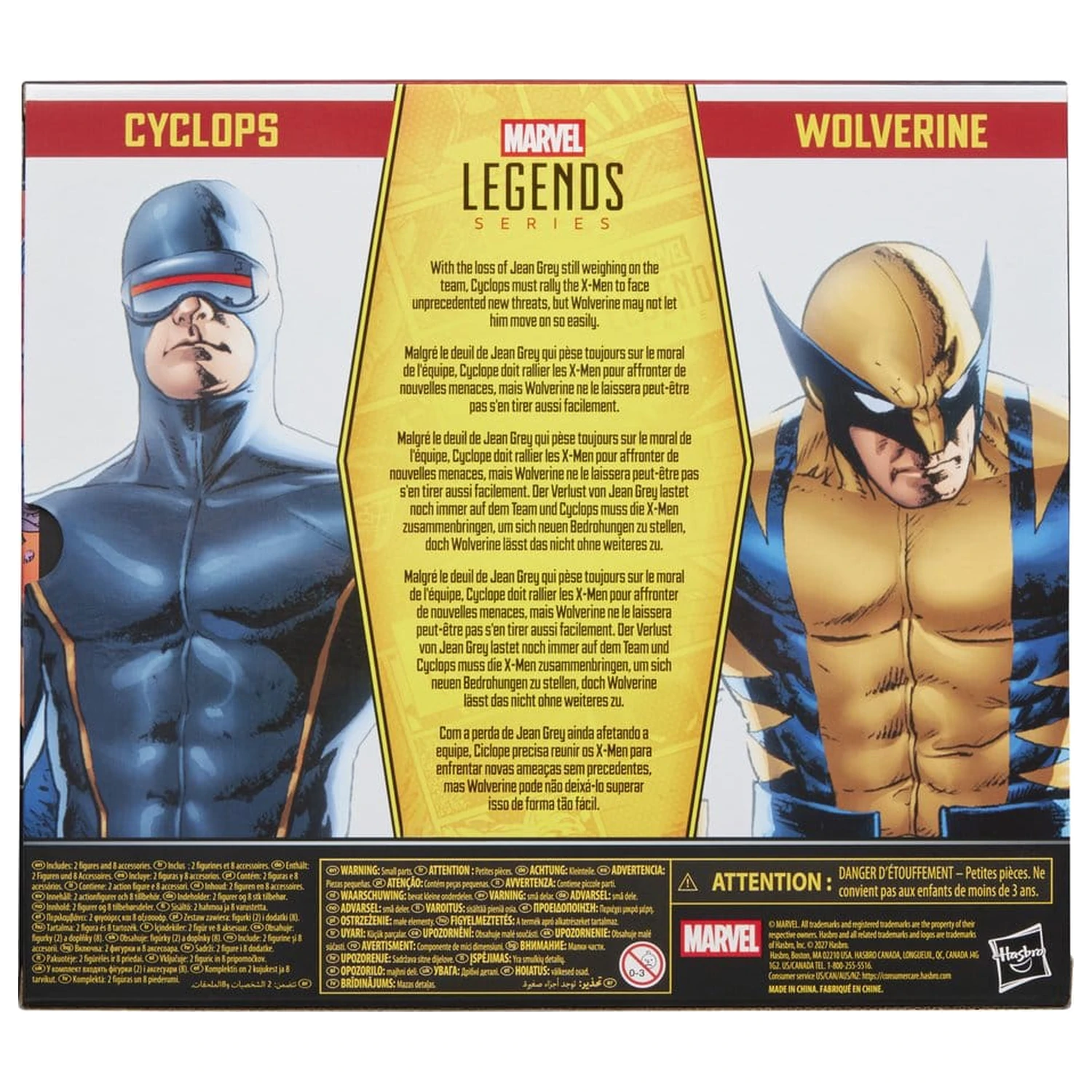 Astonishing X-Men Marvel Legends akčné figúrky 2-balenie Cyclops & Wolverine 15 cm produktová fotografia