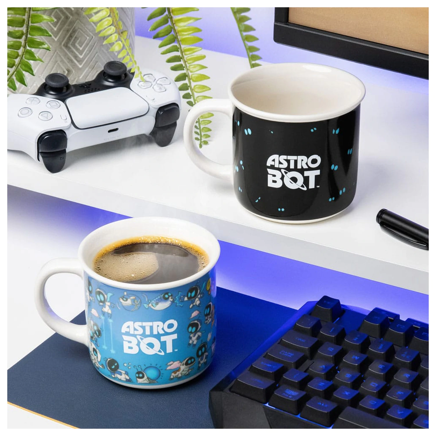 Astro Bot hrnček meniaci farbu pod vplyvom tepla produktová fotografia