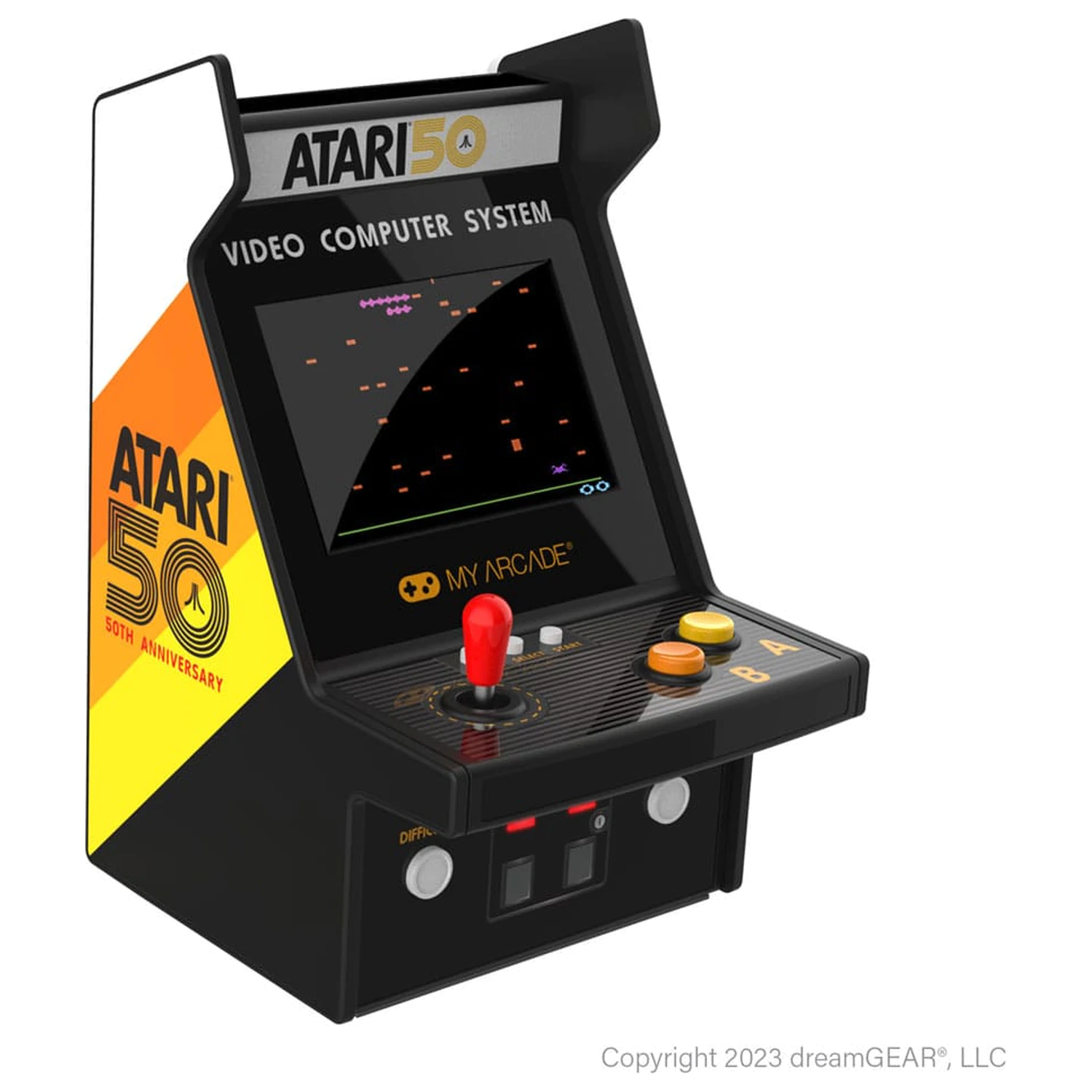 Atari Prenosná retro arkádová mikrohracia konzola Pro produktová fotografia