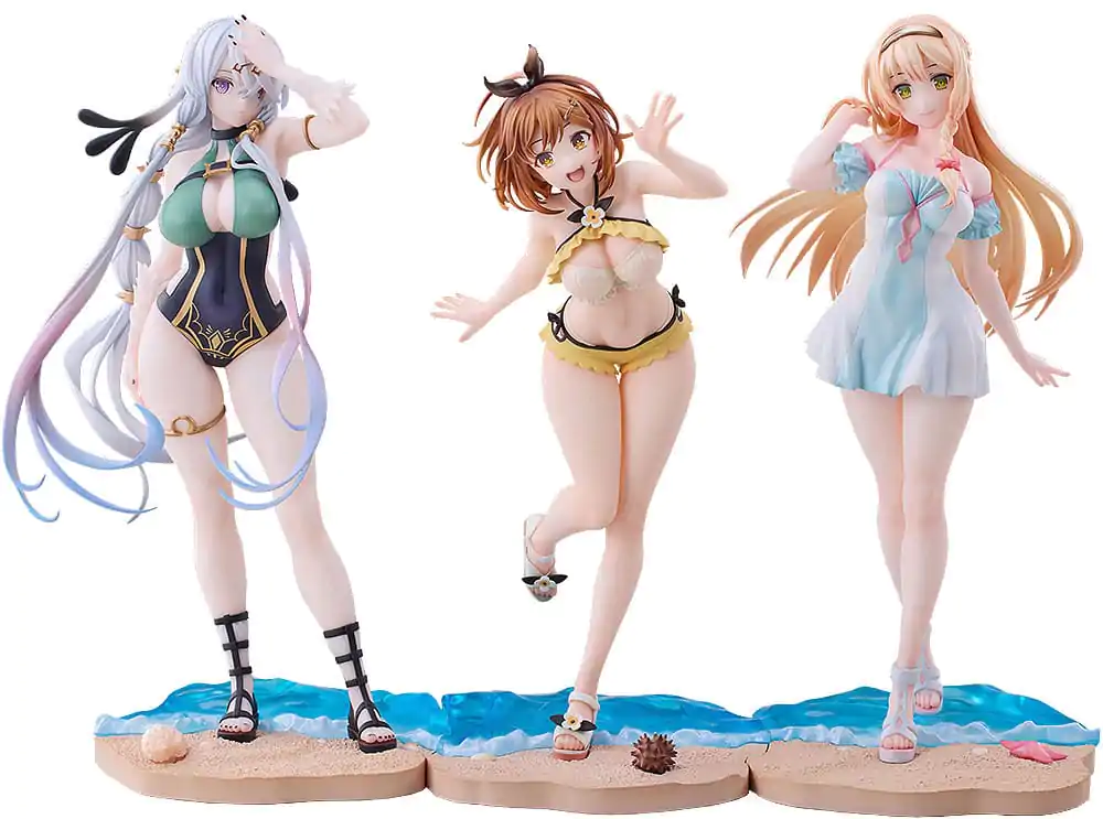 Atelier Ryza: Ever Darkness & the Secret Hideout PVC Sošky 3-Pack 1/7 Ryza, Klaudia, Lila: Swimsuit Ver. produktová fotografia
