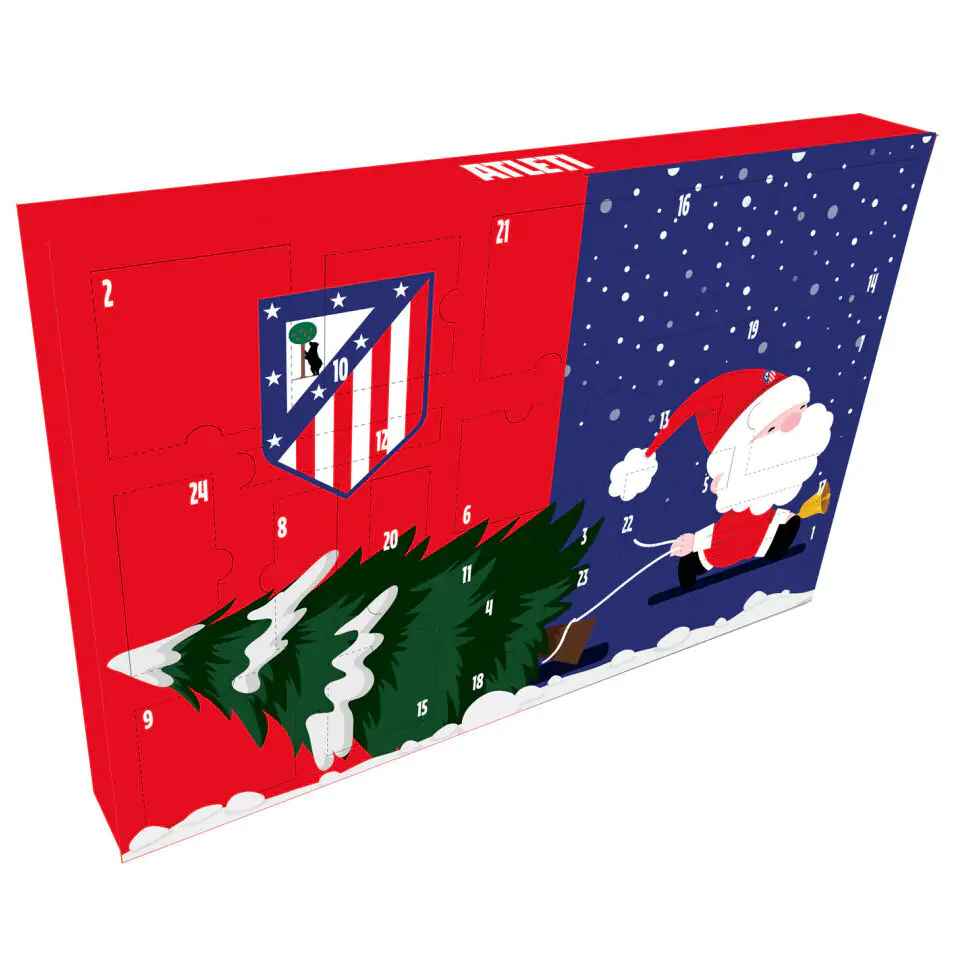 Atletico de Madrid adventný kalendár produktová fotografia