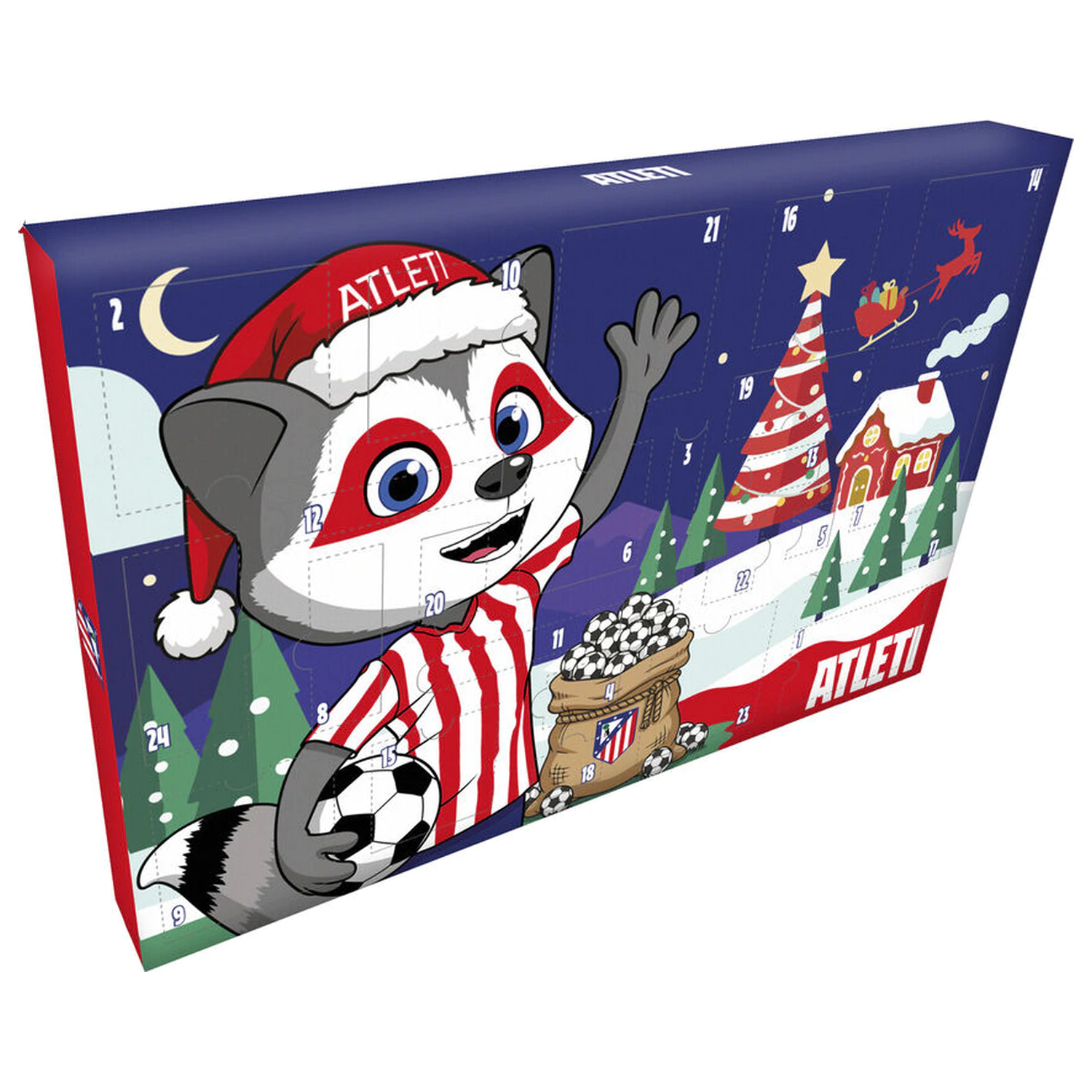 Atletico de Madrid adventný kalendár produktová fotografia
