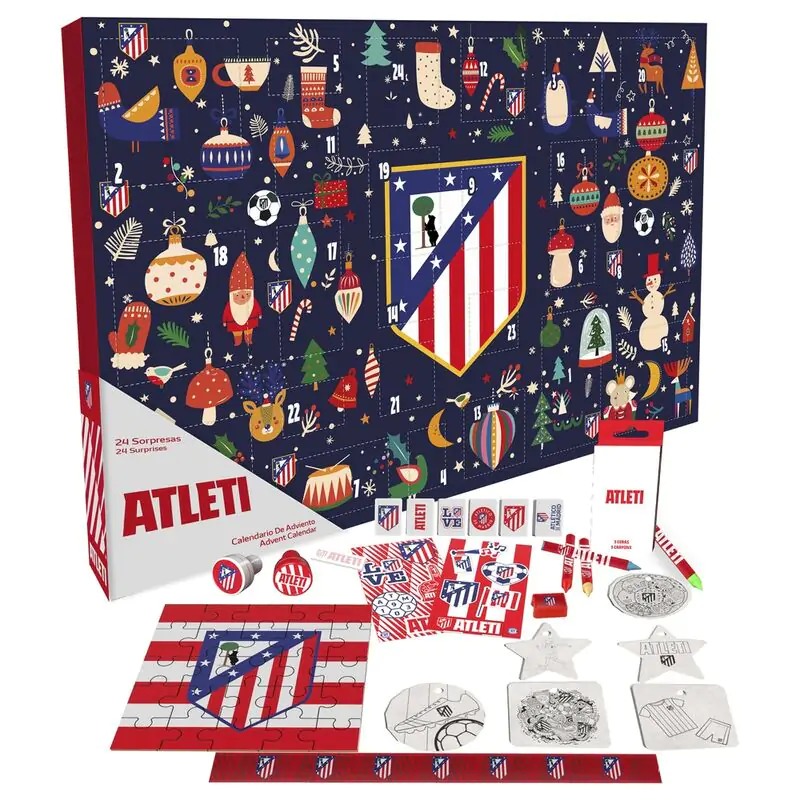 Atletico de Madrid adventný kalendár produktová fotografia