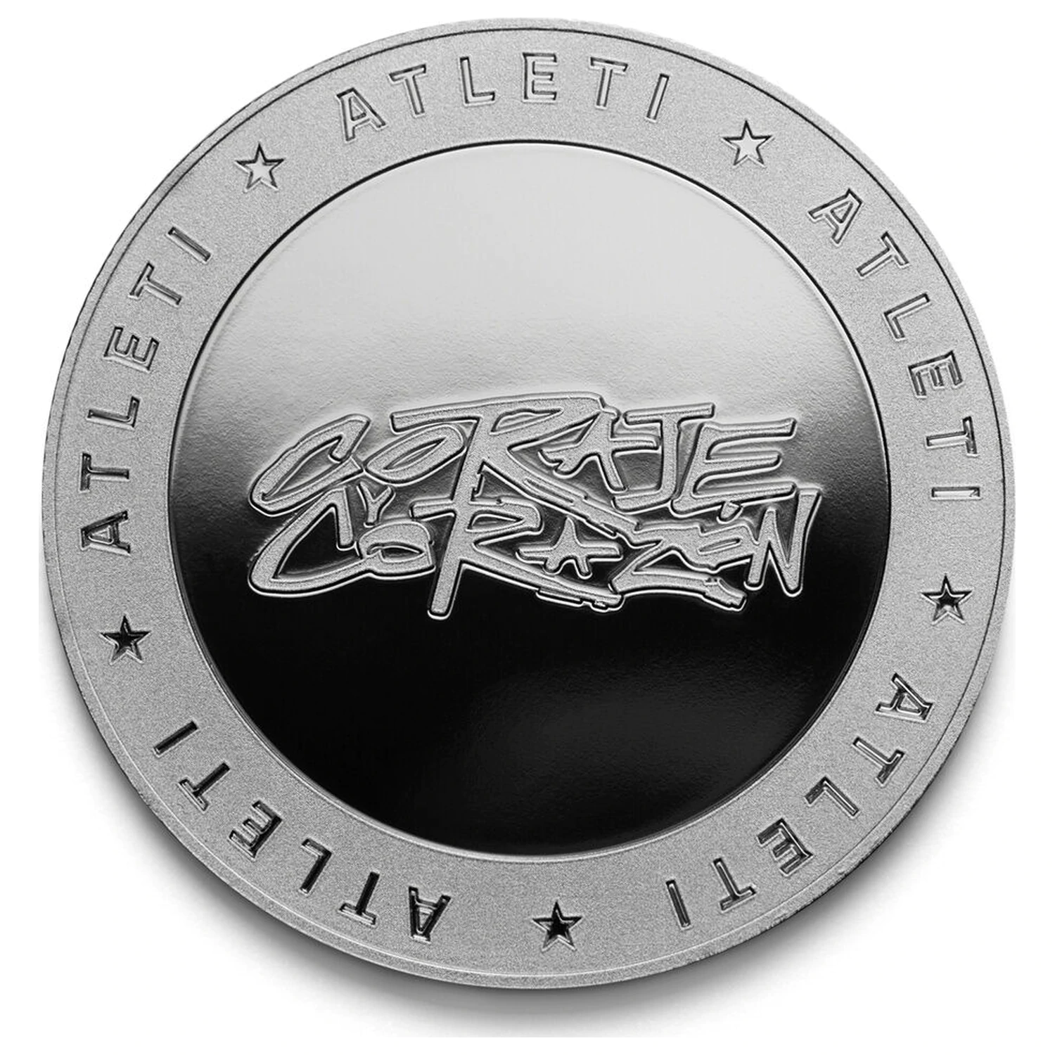 Atletico de Madrid Courage and Heart pamätná minca produktová fotografia