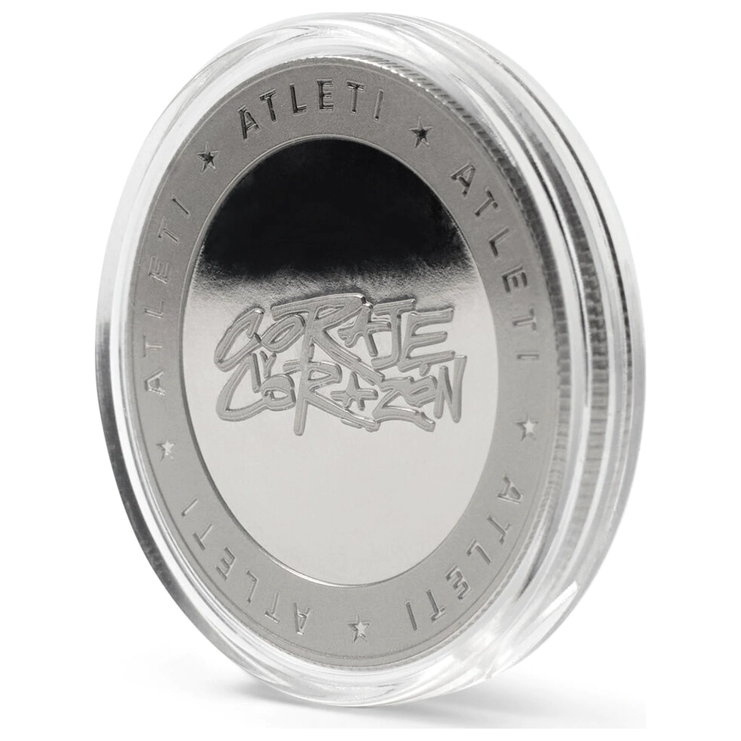 Atletico de Madrid Courage and Heart pamätná minca produktová fotografia