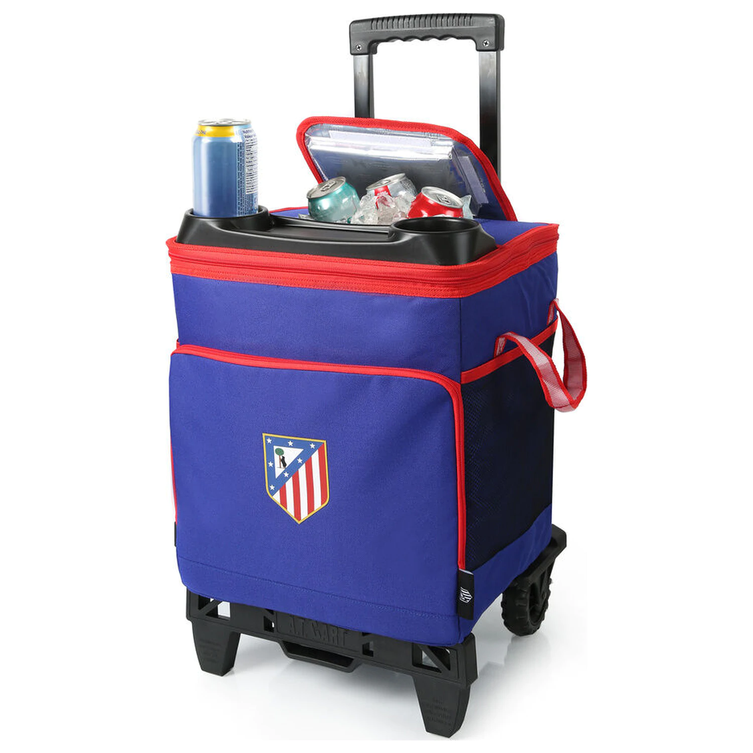 Chladnička s vozíkom a kolieskami Atletico de Madrid produktová fotografia