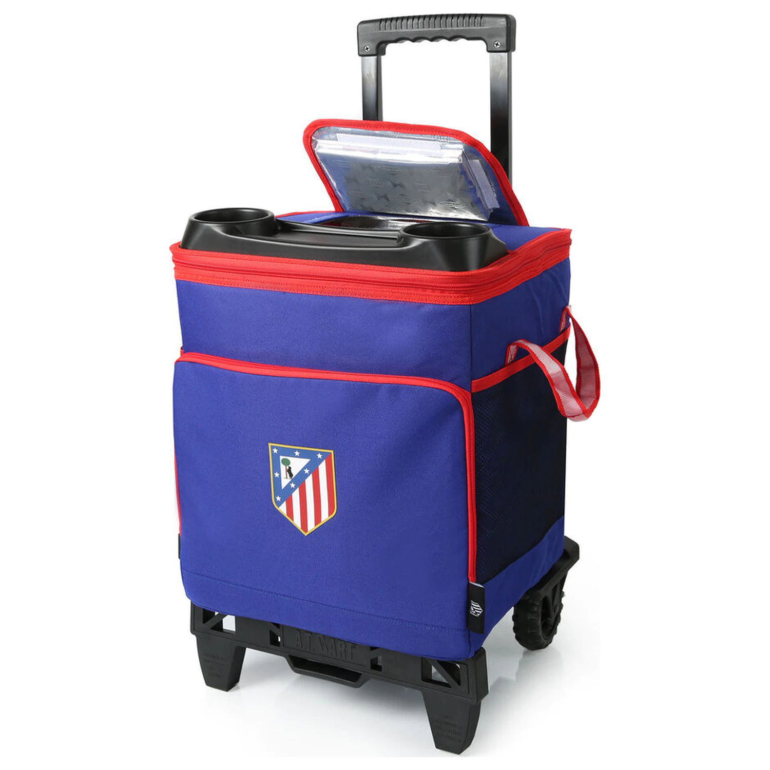 Chladnička s vozíkom a kolieskami Atletico de Madrid produktová fotografia