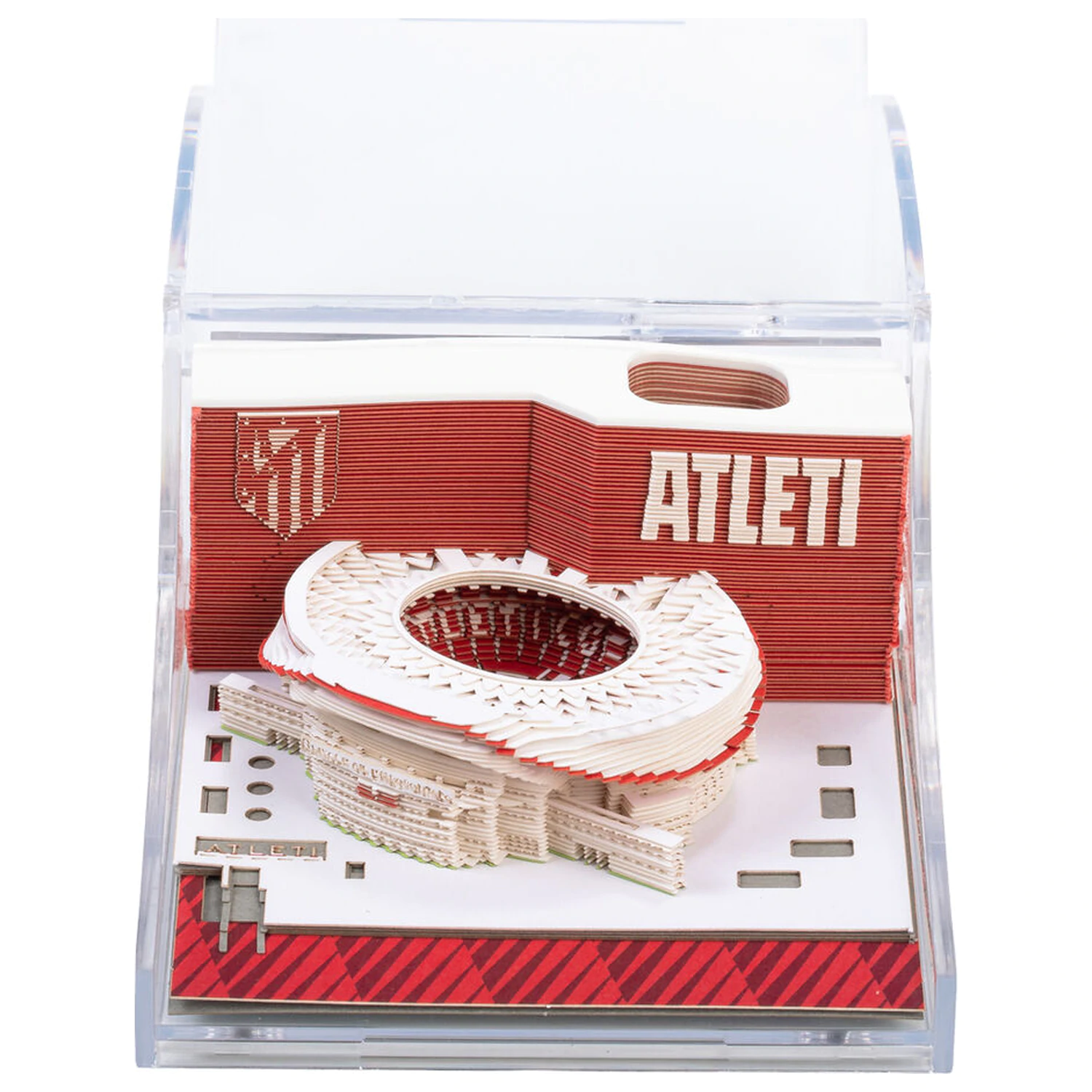 Atletico de Madrid Metropolitano 3D zápisník produktová fotografia