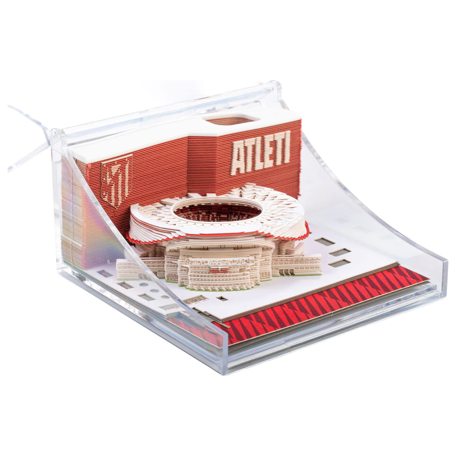 Atletico de Madrid Metropolitano 3D zápisník produktová fotografia