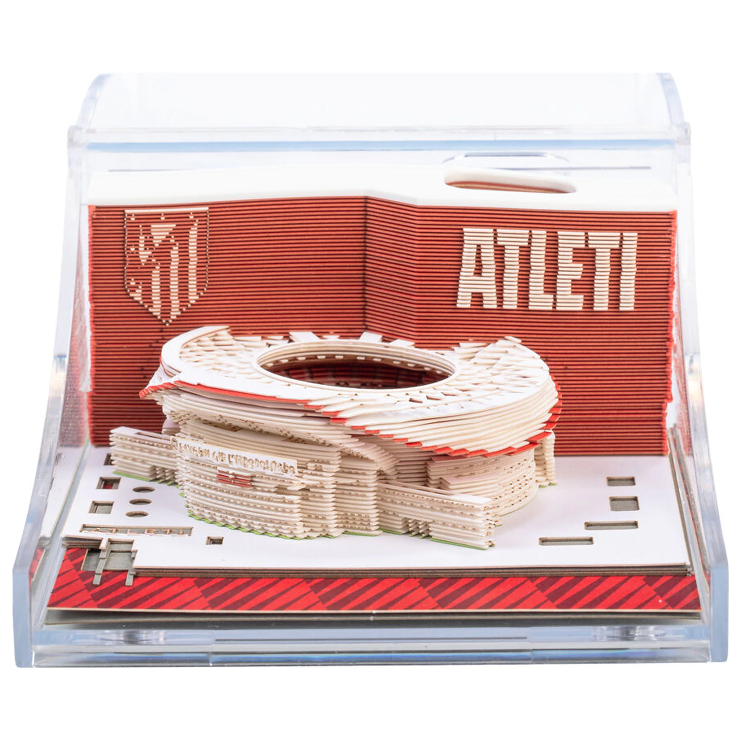 Atletico de Madrid Metropolitano 3D zápisník produktová fotografia