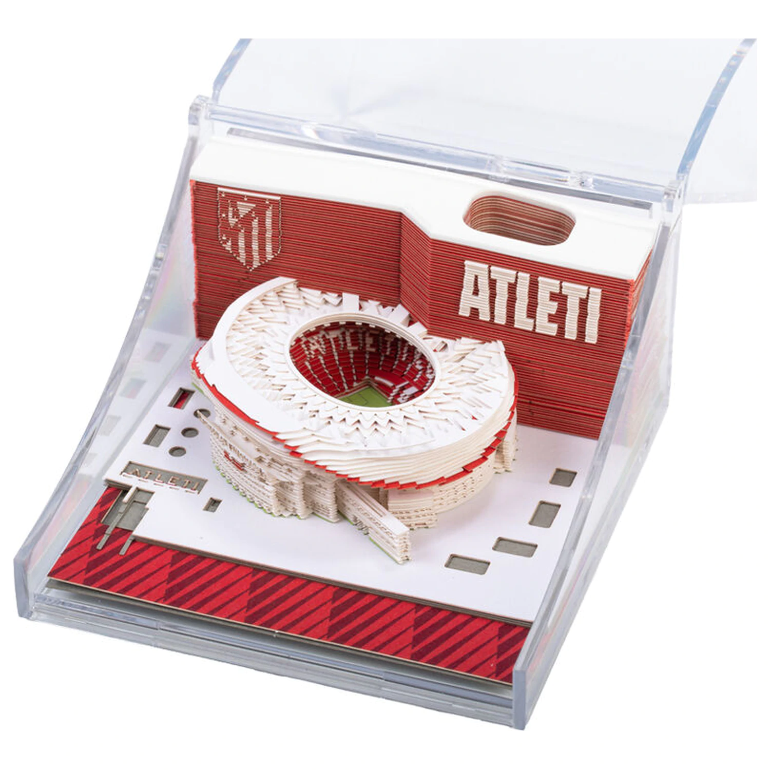 Atletico de Madrid Metropolitano 3D zápisník produktová fotografia