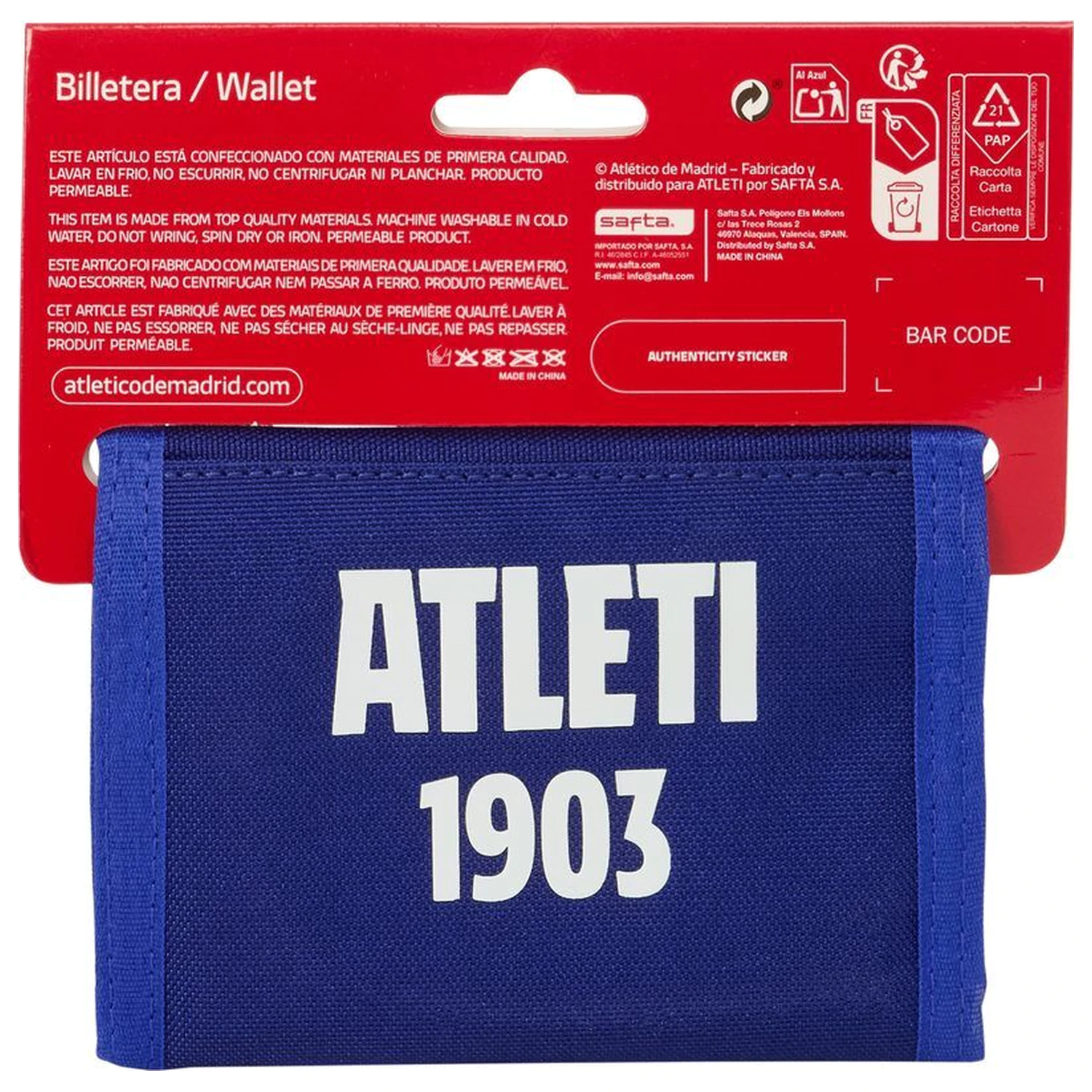 Atletico de Madrid peňaženka produktová fotografia