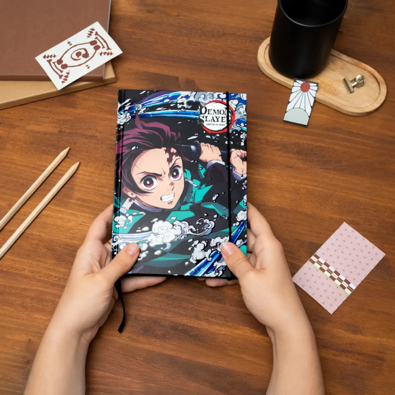 Demon Slayer Kimetsu no Yaiba A5 prémiový zápisník produktová fotografia