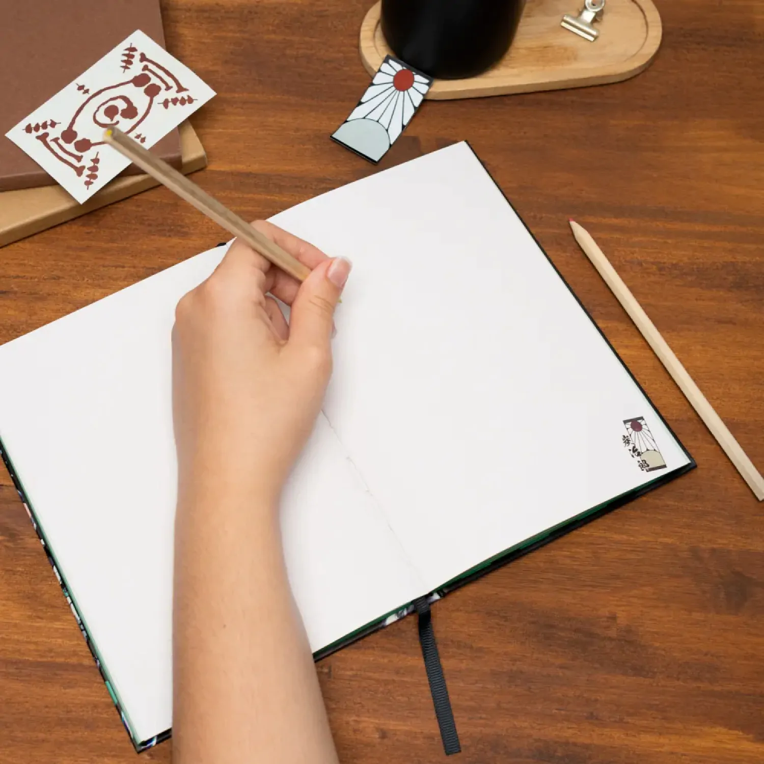 Demon Slayer Kimetsu no Yaiba A5 prémiový zápisník produktová fotografia