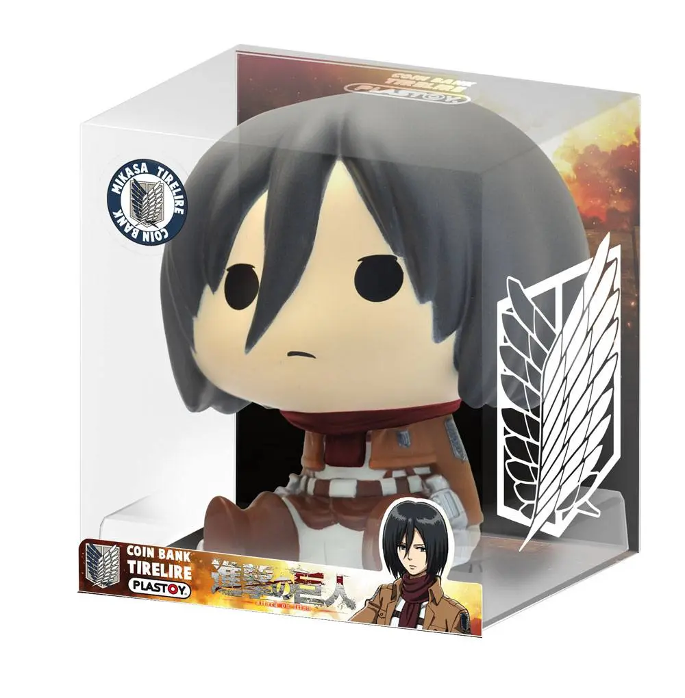 Attack on Titan Chibi Busta Pokladnička Mikasa 16 cm produktová fotografia