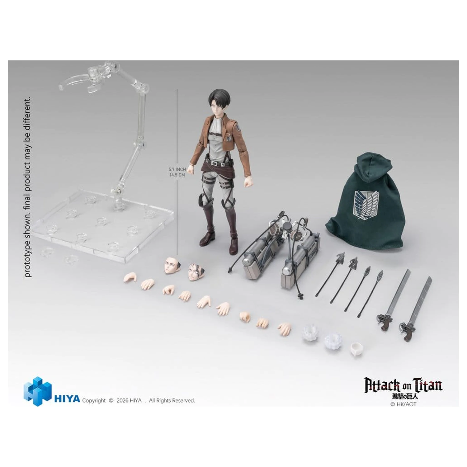 Attack on Titan Exquisite Basic Series Akčná figúrka 1/12 Levi Ackerman 15 cm produktová fotografia