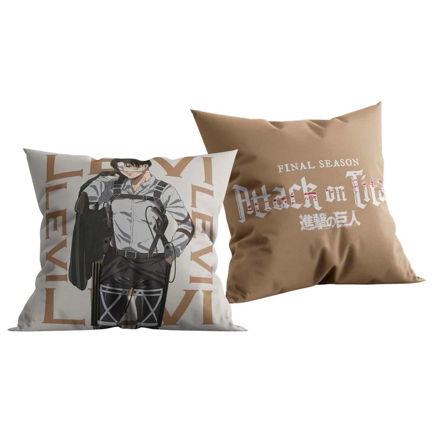 Attack on Titan (Final Season) vankúš Levi 40x40 cm produktová fotografia