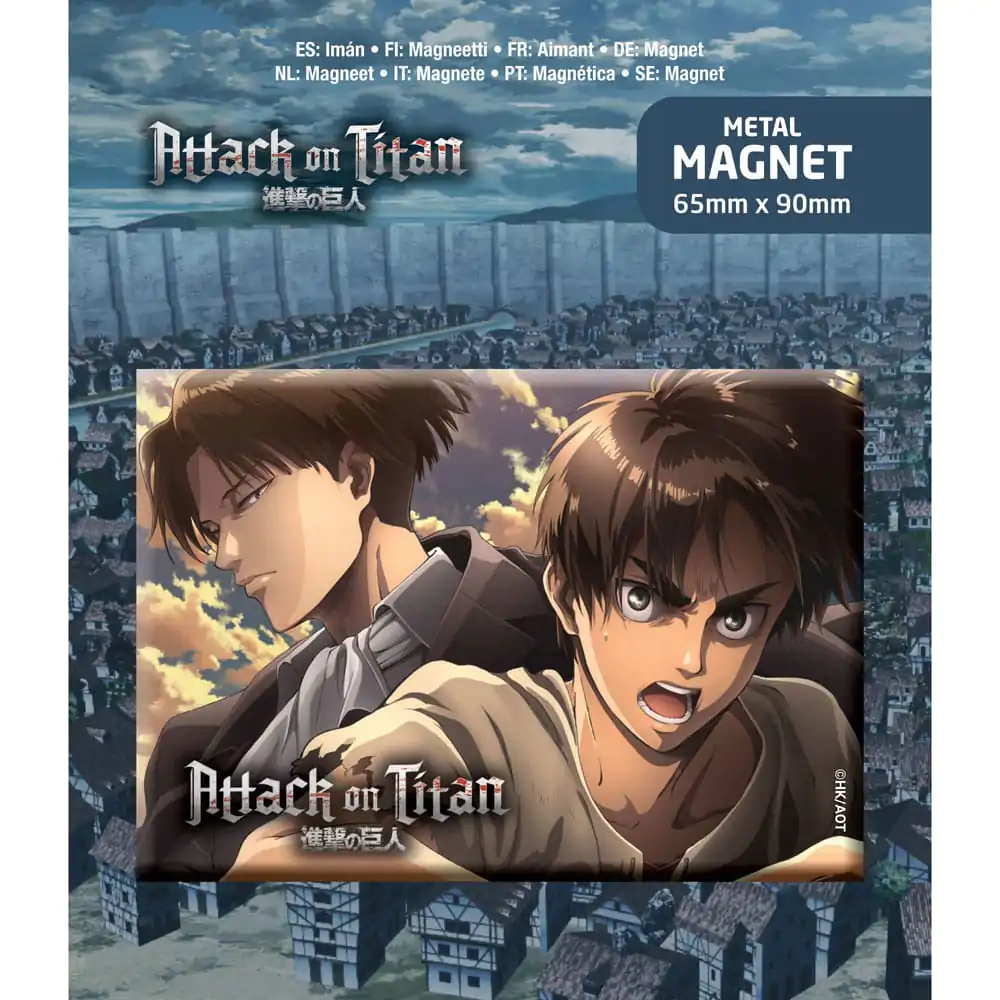 Attack on Titan Magnetka na chladničku Eren & Levi produktová fotografia