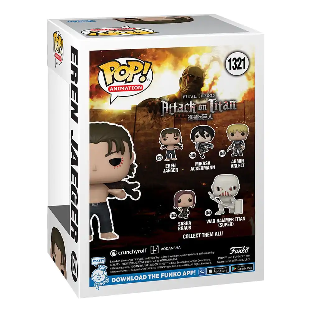 POP! Animation vinylová figúrka Eren Jeager 9 cm termékfotó