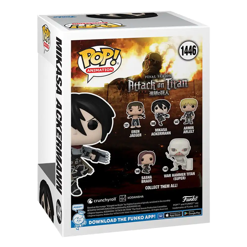 Attack on Titan POP! Animation Vinyl Figúrka Mikasa Ackerman 9 cm termékfotó