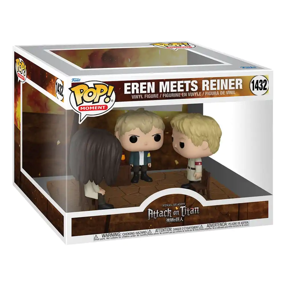 Attack on Titan POP! Moment vinylové figúrky Eren meets Reiner 9 cm produktová fotografia