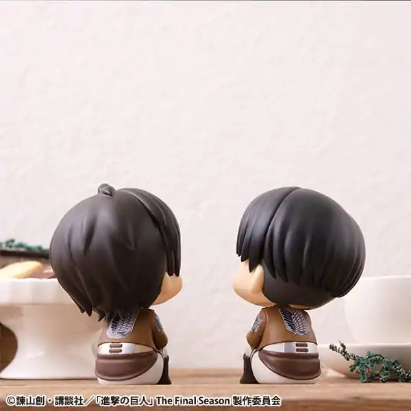 Attack on Titan Look Up PVC Soška Eren Jaeger & Levi Set (s darčekom) 11 cm produktová fotografia