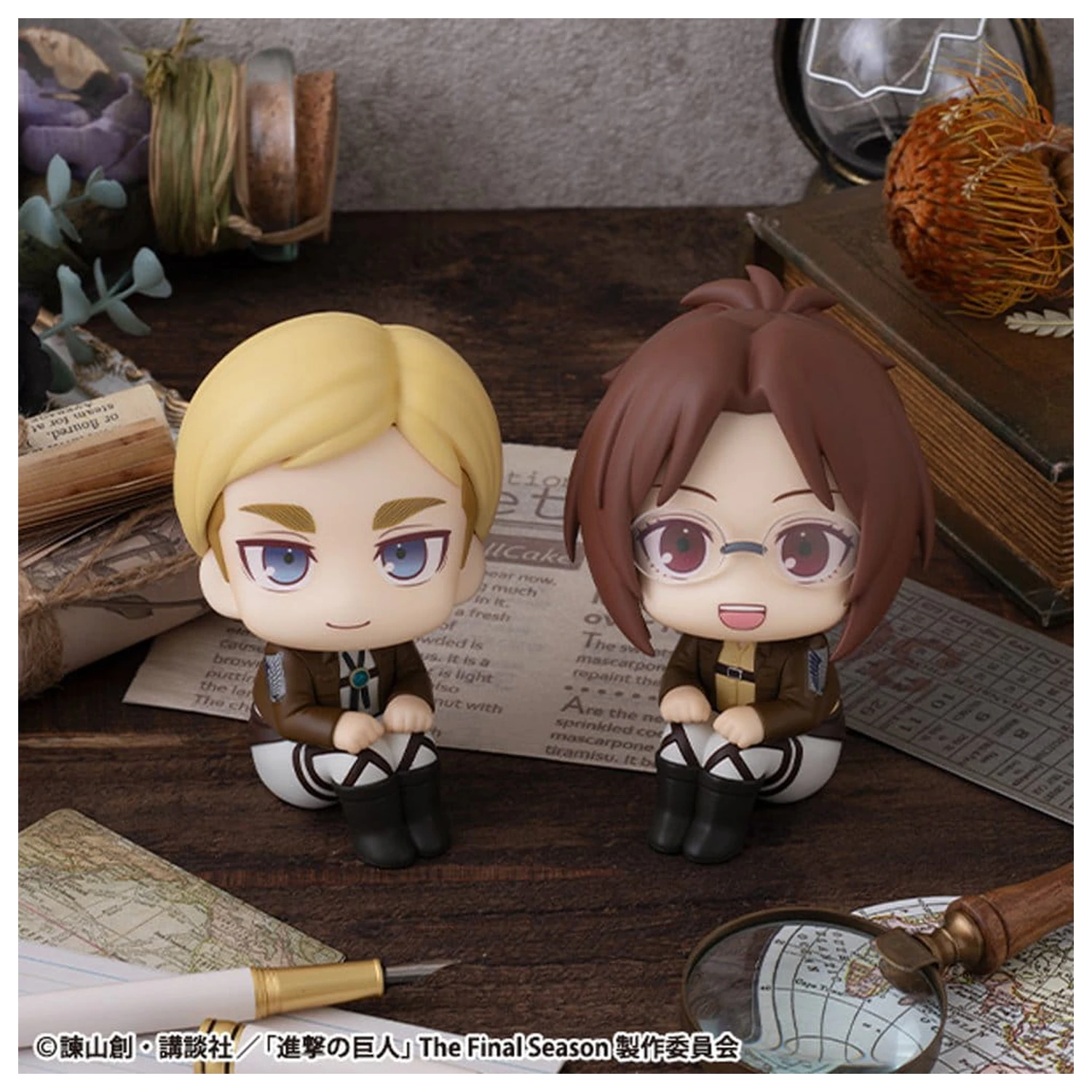 Attack on Titan Look Up PVC sošky Hange Zoe & Erwin Smith (s darčekom) 11 cm produktová fotografia