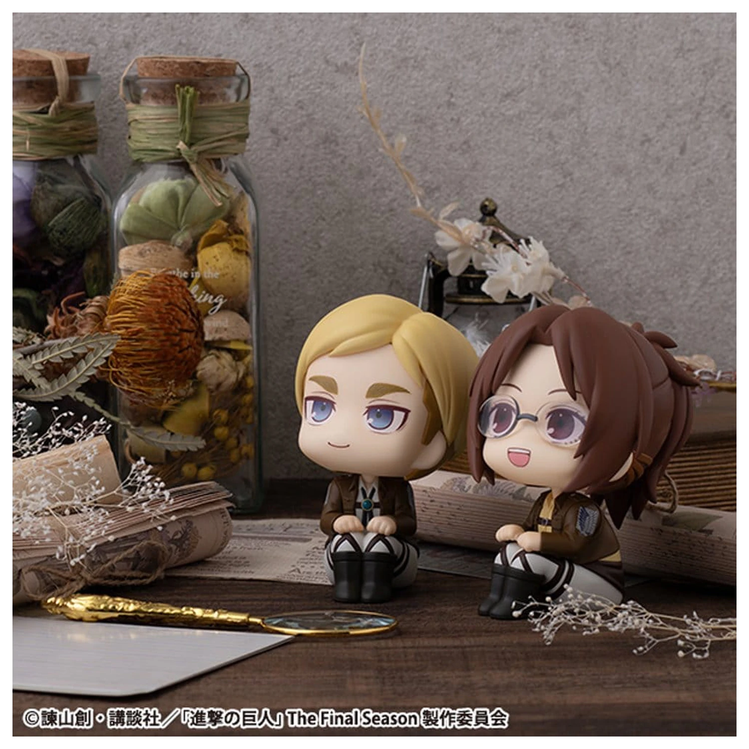 Attack on Titan Look Up PVC sošky Hange Zoe & Erwin Smith (s darčekom) 11 cm produktová fotografia
