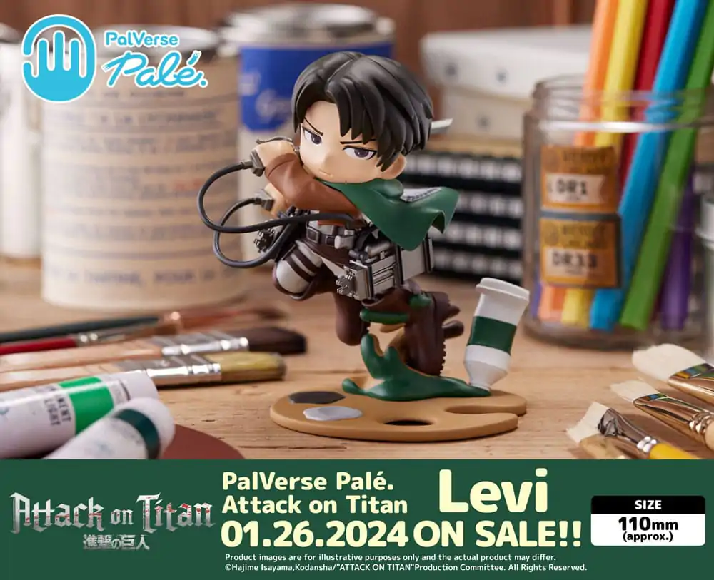 Attack on Titan PalVerse PVC Socha Levi 11 cm produktová fotografia