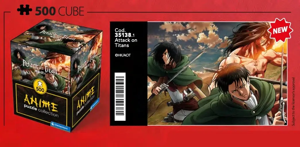 Attack on Titan puzzle Levi, Mikasa a Eren Titan termékfotó