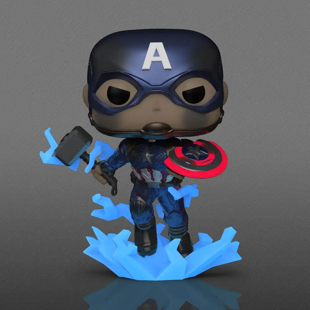 Avangers Endgame POP! Figúrka z vinylu Captain America s kladivom (GW) (MT) 9 cm produktová fotografia