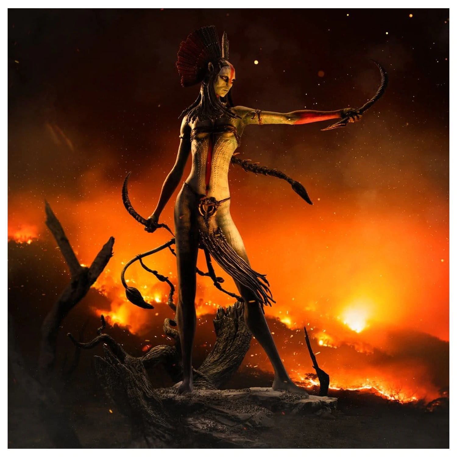Avatar 3: Fire and Ash Art Scale socha 1/10 Varang 38 cm produktová fotografia