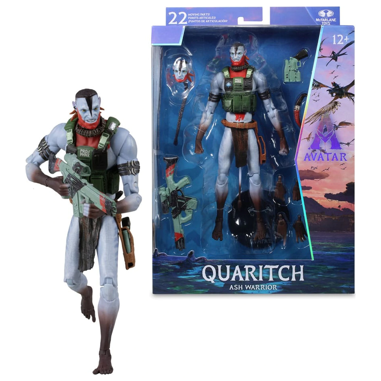 Avatar: Fire and Ash Akčná figúrka Recom Quaritch (Ash Warrior) 18 cm produktová fotografia