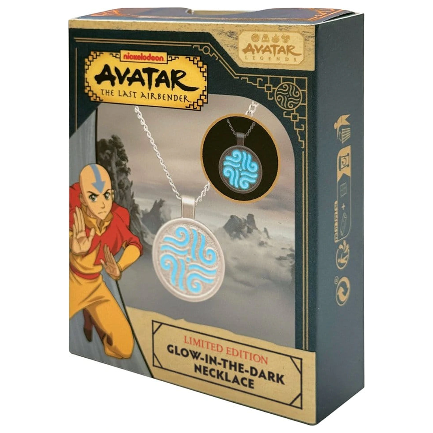 Avatar: The Last Airbender Limitovaná edícia žiariaci v tme náhrdelník s prvkami produktová fotografia