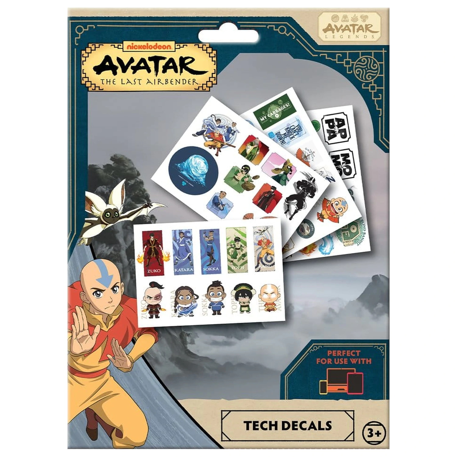Avatar: The Last Airbender Tech sada nálepiek produktová fotografia
