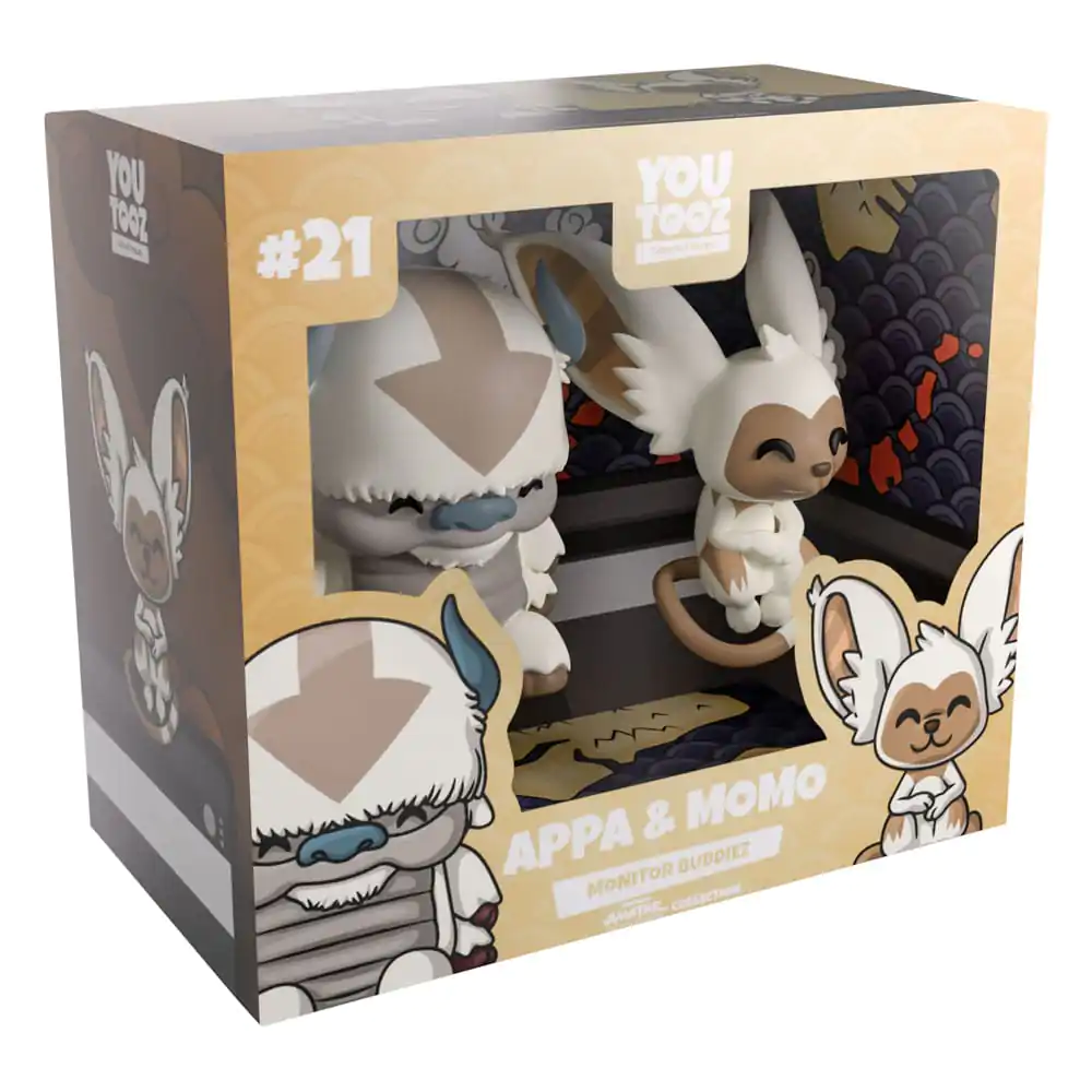 Avatar: The Last Airbender Vinyl Figúrky Appa a Momo Monitor Buddiez 5 cm produktová fotografia