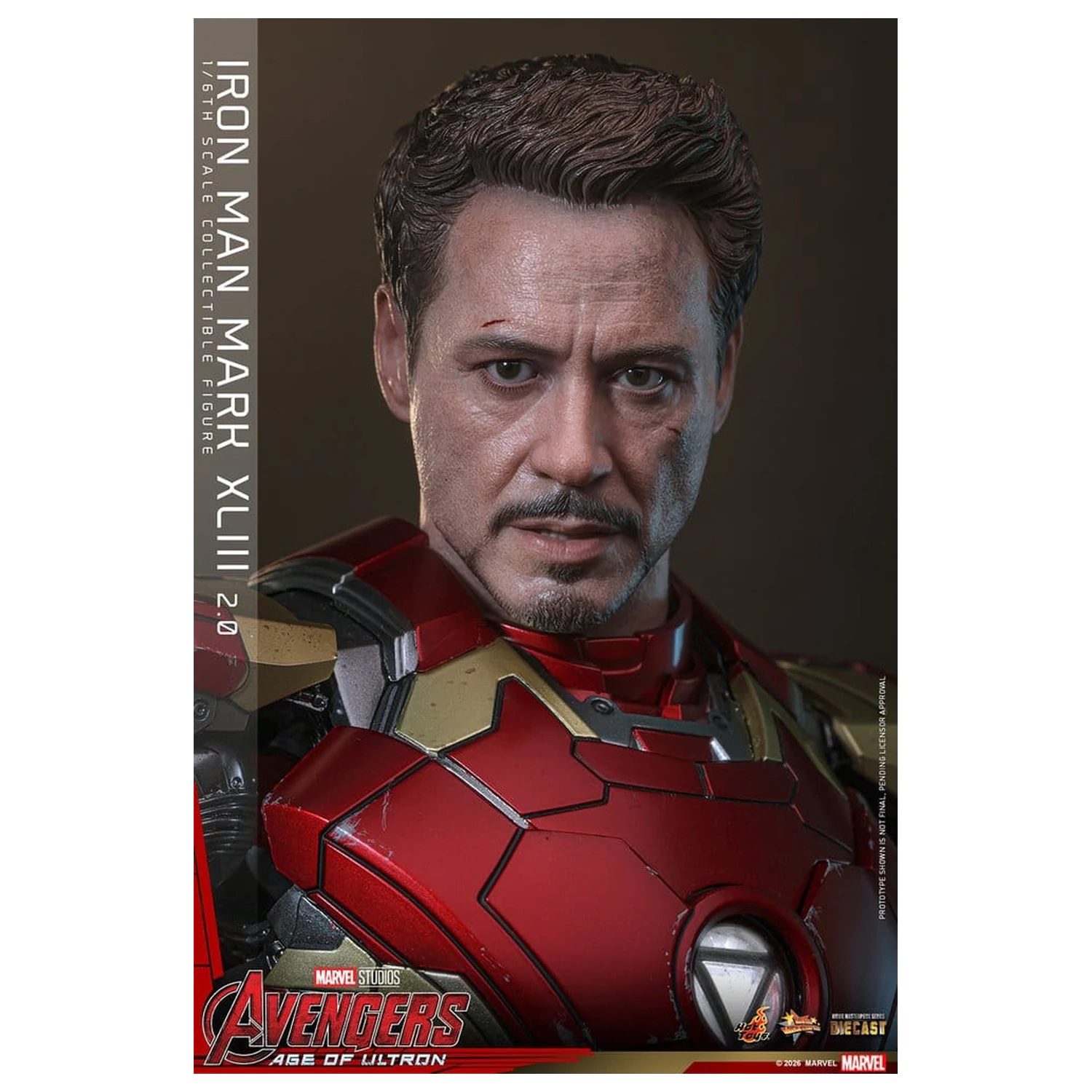 Avengers: Age of Ultron Movie Masterpiece Diecast akčná figúrka 1/6 Iron Man Mark XLIII (2.0) 32 cm produktová fotografia