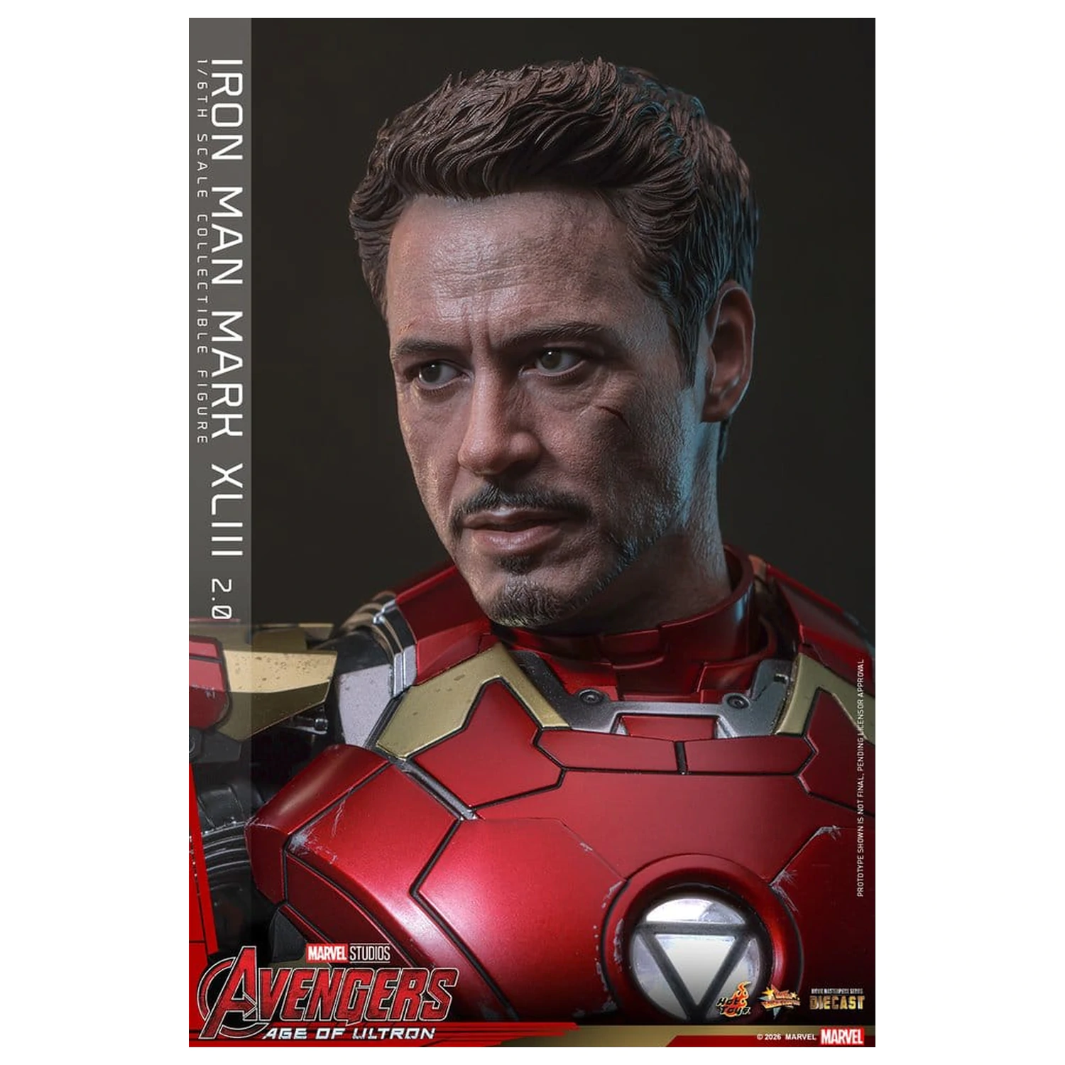 Avengers: Age of Ultron Movie Masterpiece Diecast akčná figúrka 1/6 Iron Man Mark XLIII (2.0) 32 cm produktová fotografia