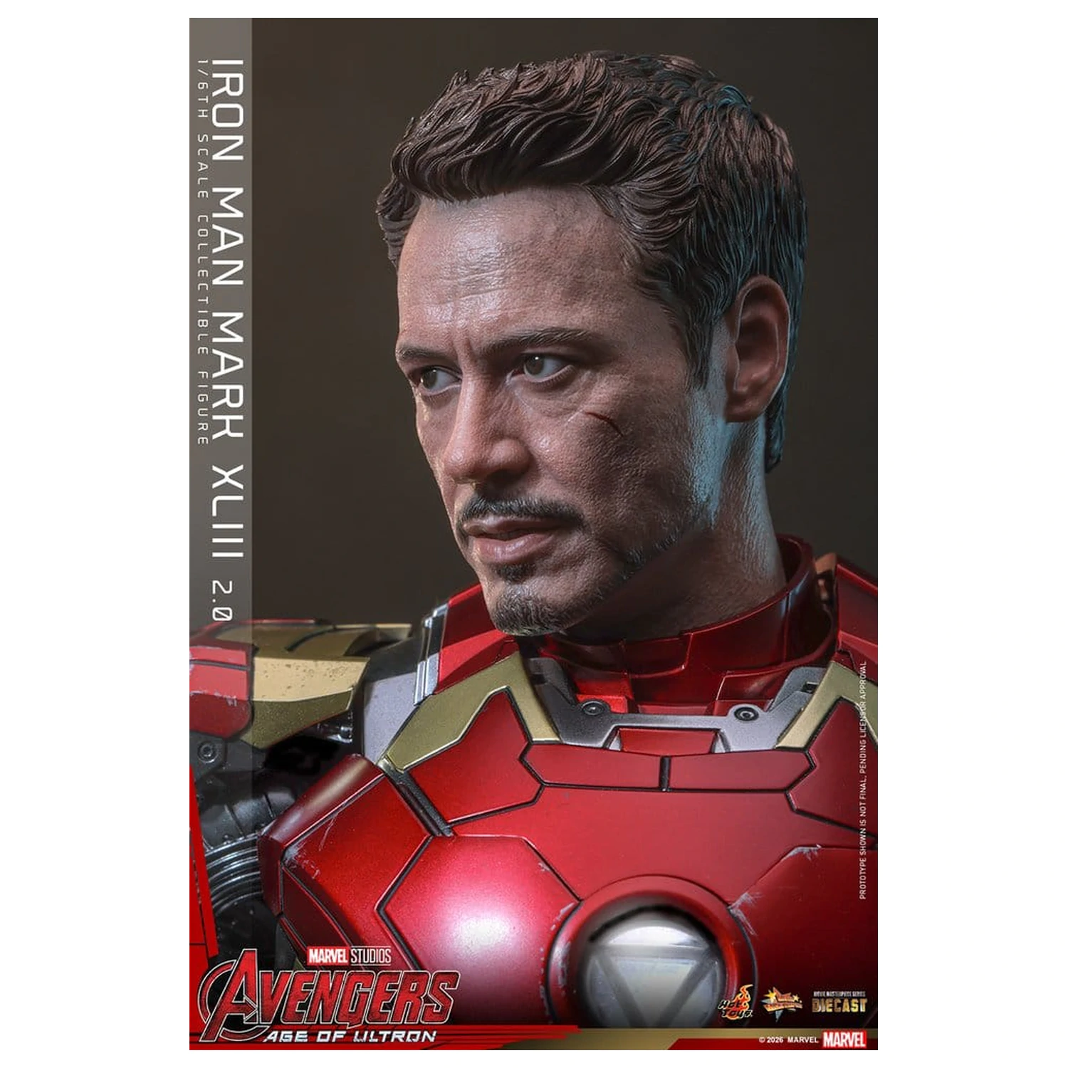 Avengers: Age of Ultron Movie Masterpiece Diecast akčná figúrka 1/6 Iron Man Mark XLIII (2.0) 32 cm produktová fotografia