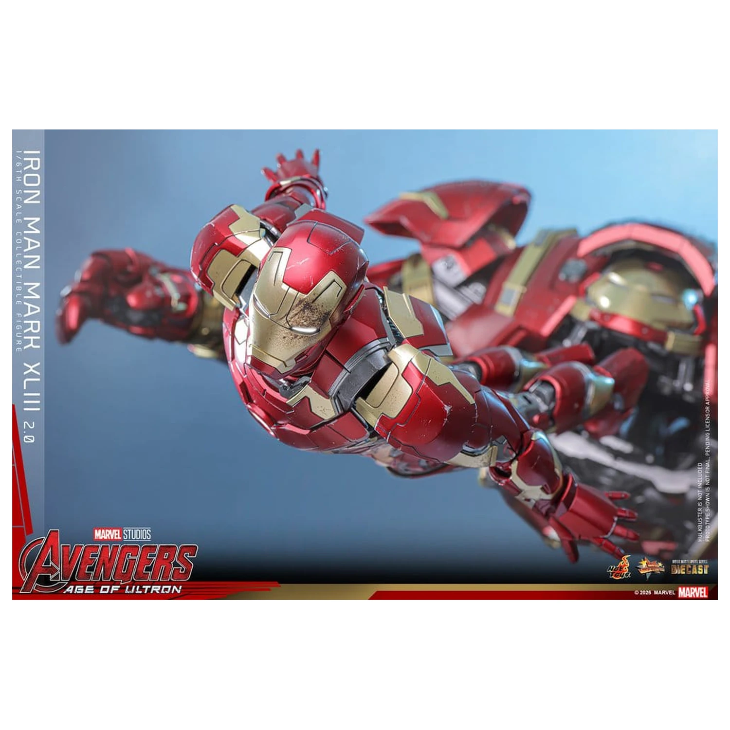 Avengers: Age of Ultron Movie Masterpiece Diecast akčná figúrka 1/6 Iron Man Mark XLIII (2.0) 32 cm produktová fotografia