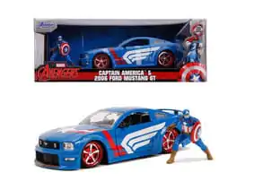 Avengers Diecast Model 1/24 2006 Ford Mustang GT Captain America – Kovový model produktová fotografia