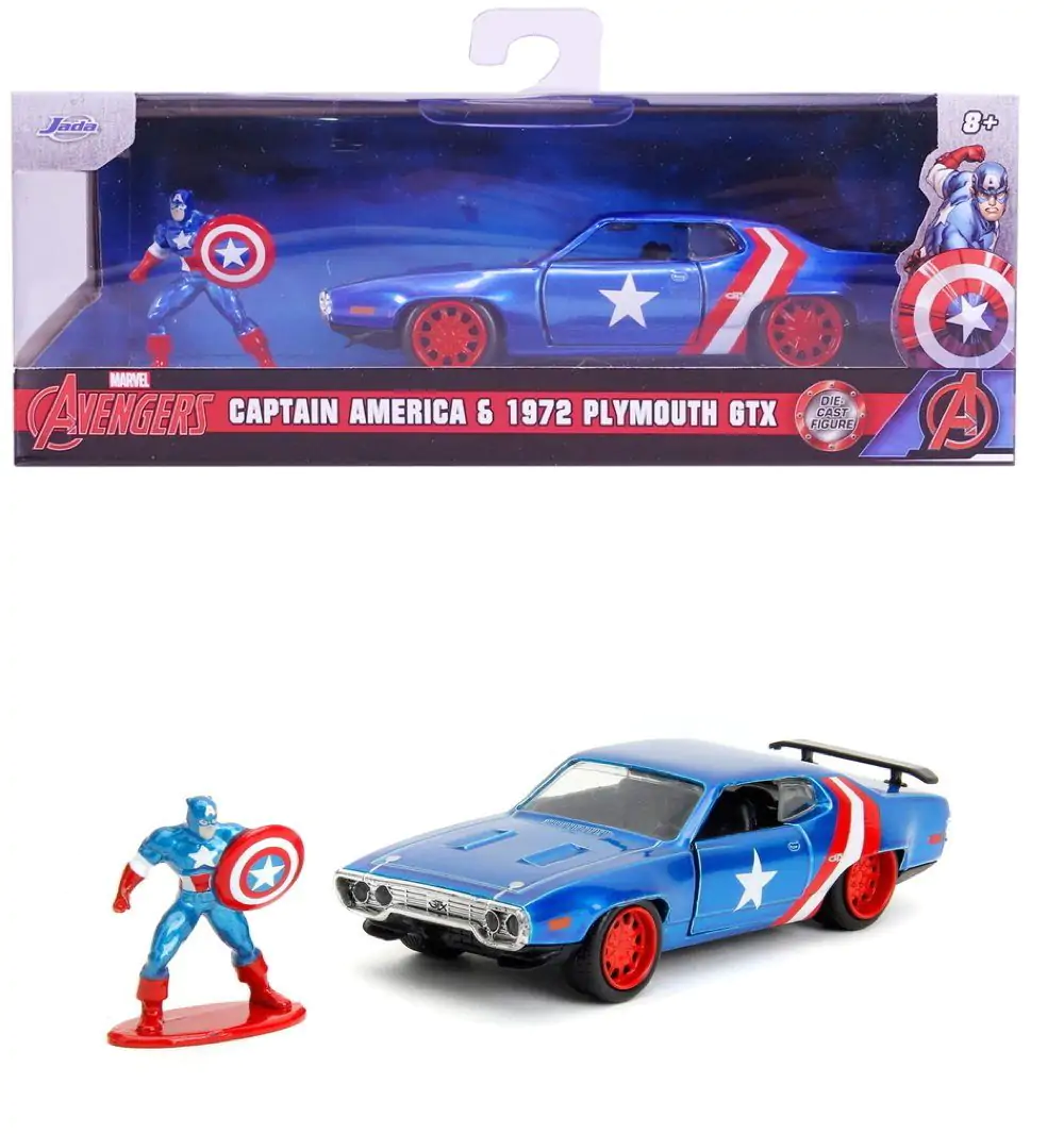 Avengers Diecast Model 1/32 1971 Plymouth GTX Captain America produktová fotografia