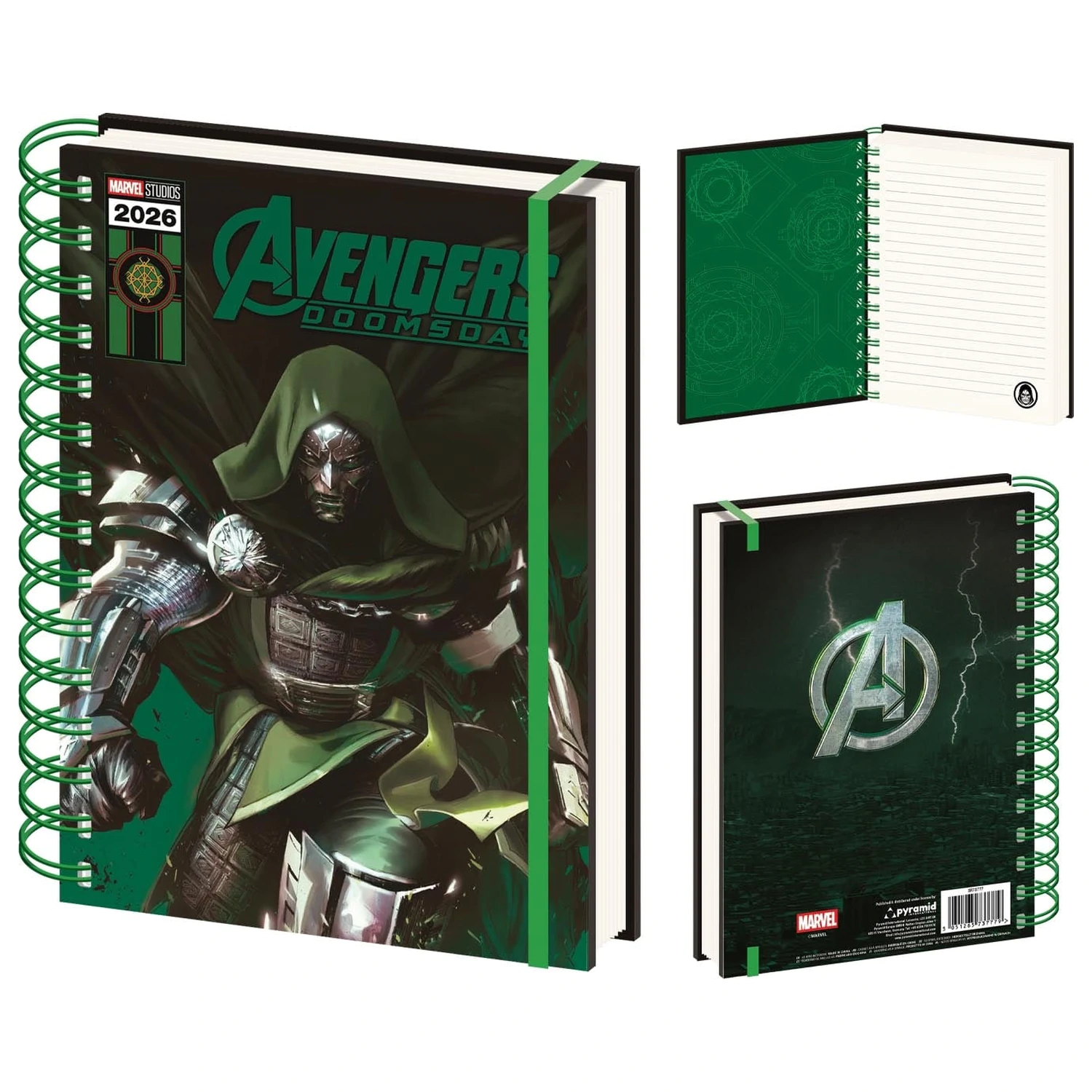 Avengers Doomsday Doctor Doom A5 lentikulárny zápisník produktová fotografia