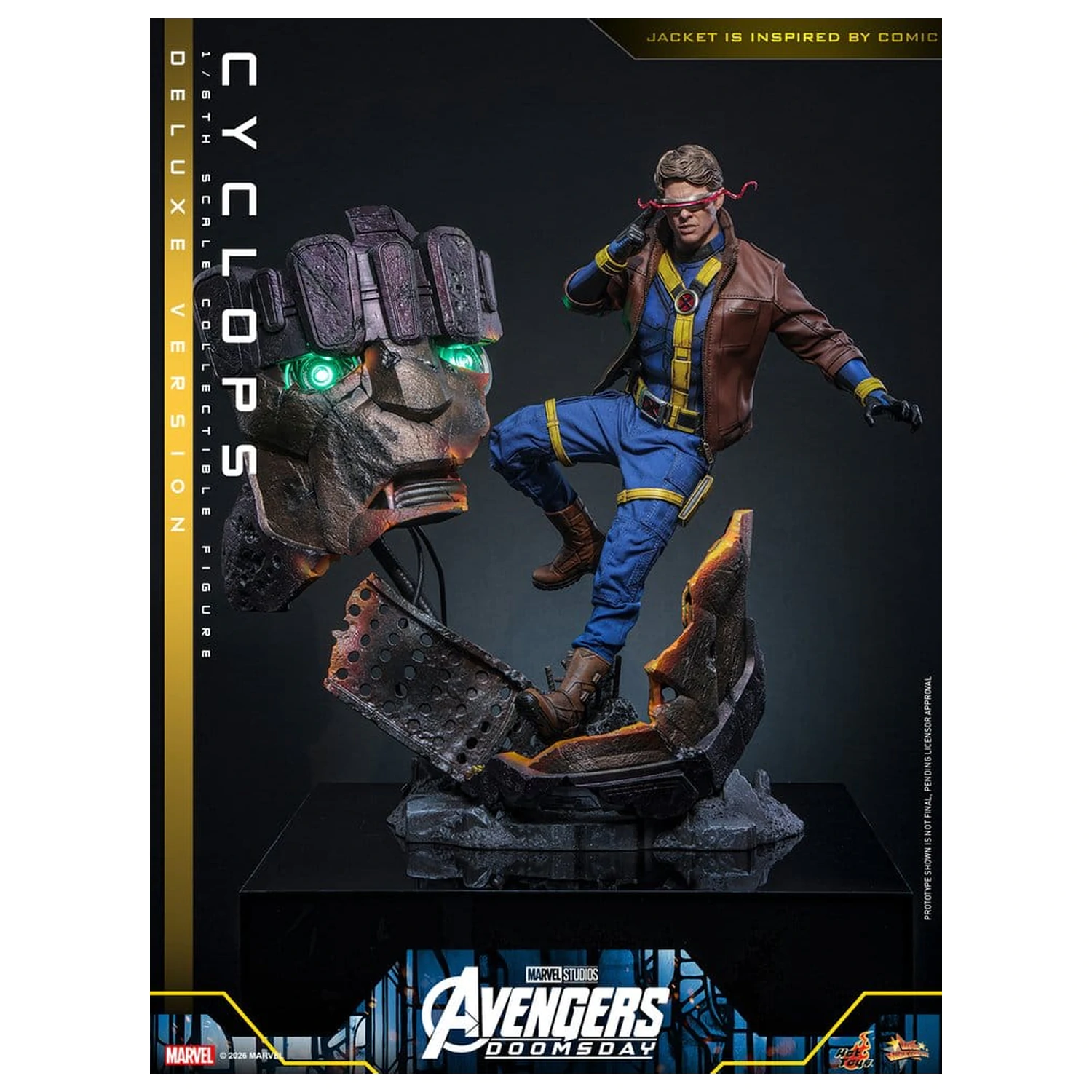 Avengers: Doomsday Movie Masterpiece akčná figúrka 1/6 Cyclops (Deluxe Version) 30 cm produktová fotografia