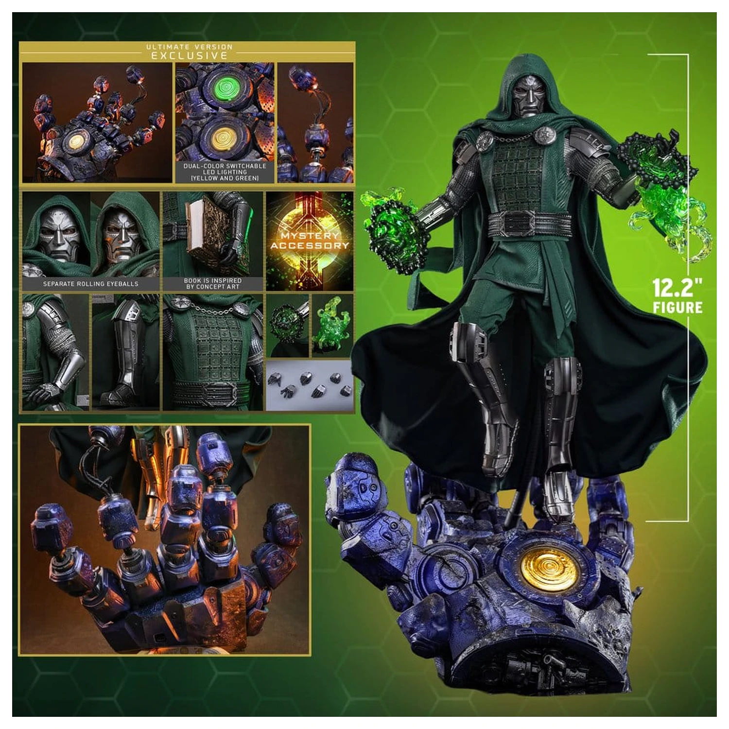 Avengers: Doomsday Movie Masterpiece akčná figúrka 1/6 Doctor Doom (Ultimate Version) 31 cm produktová fotografia