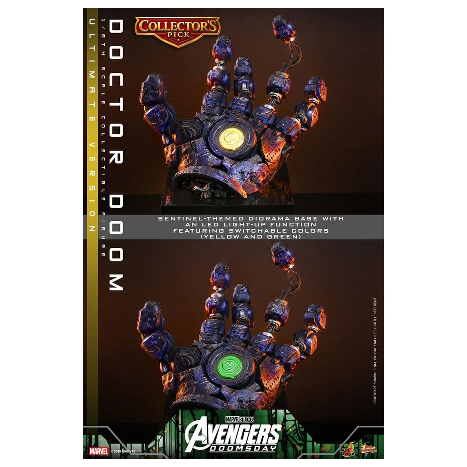 Avengers: Doomsday Movie Masterpiece akčná figúrka 1/6 Doctor Doom (Ultimate Version) 31 cm produktová fotografia